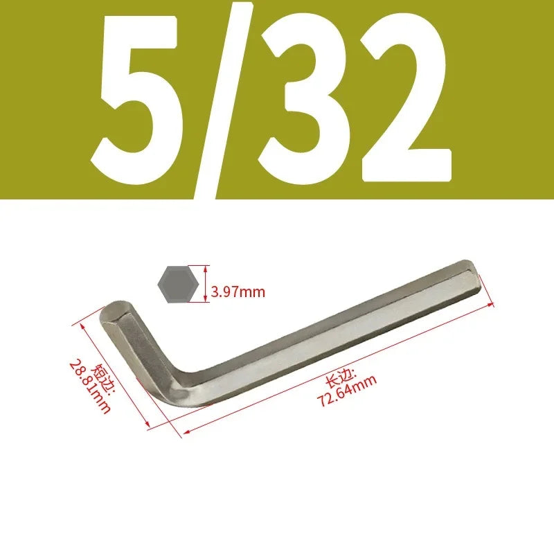 VoltForge Inch L-Shaped Hex Key Set (Flat Head Allen Wrench)