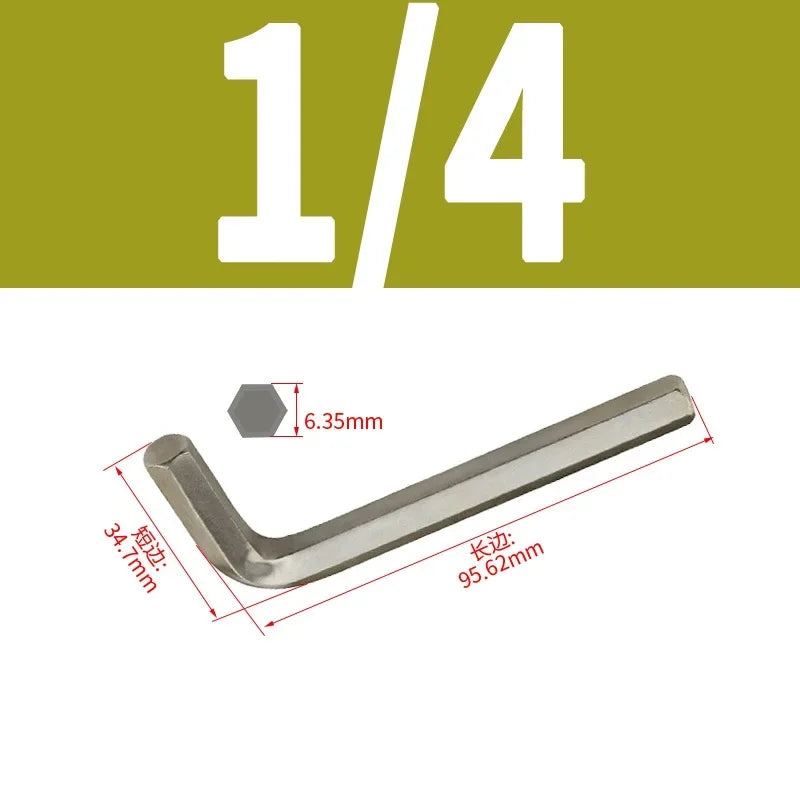 VoltForge Inch L-Shaped Hex Key Set (Flat Head Allen Wrench)