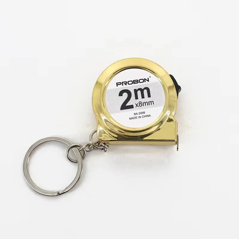 VoltForge Mini Keychain Tape Measure 2m