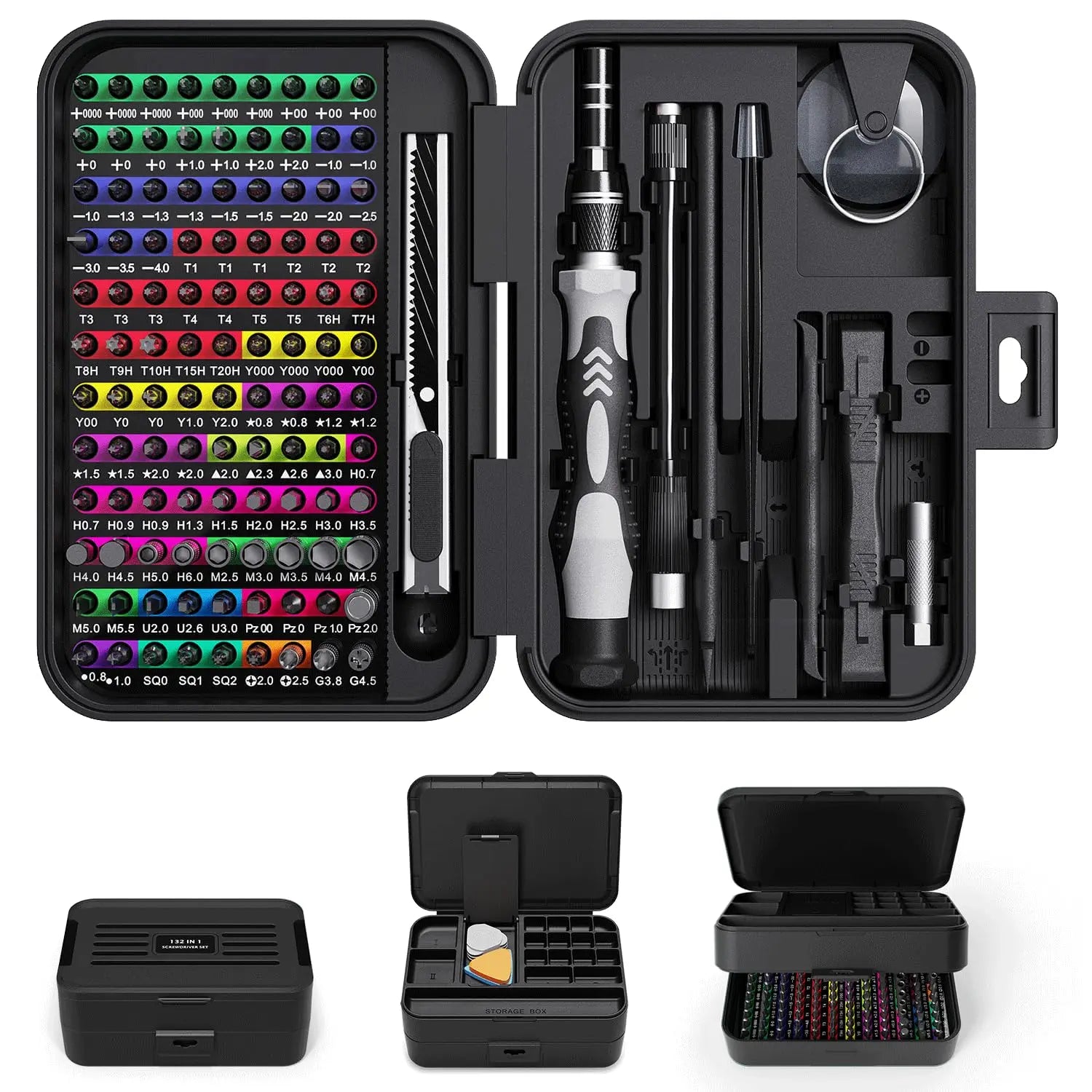 VoltForge 132-in-1 Precision Screwdriver Set with Magnetic Bits