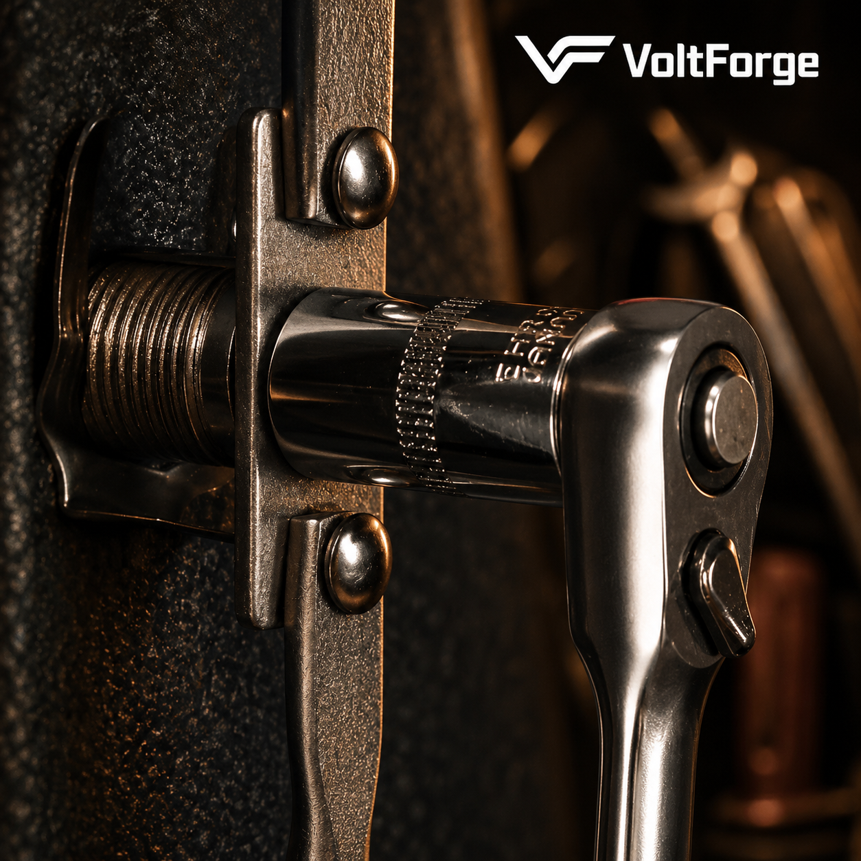 VoltForge 1/4" Drive Mini Ratchet Wrench – 72-Tooth Quick Release Socket Spanner for Precision Repair & Assembly Work