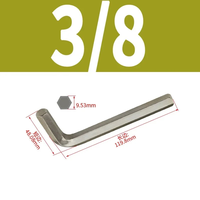 VoltForge Inch L-Shaped Hex Key Set (Flat Head Allen Wrench)