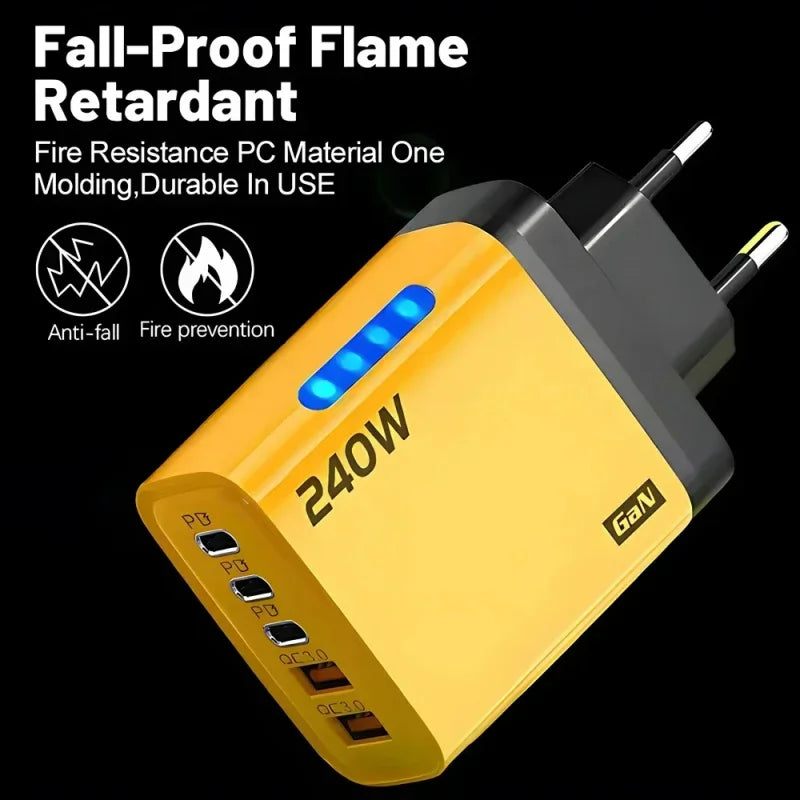 VoltForge 5-Port USB-C PD Fast Charger