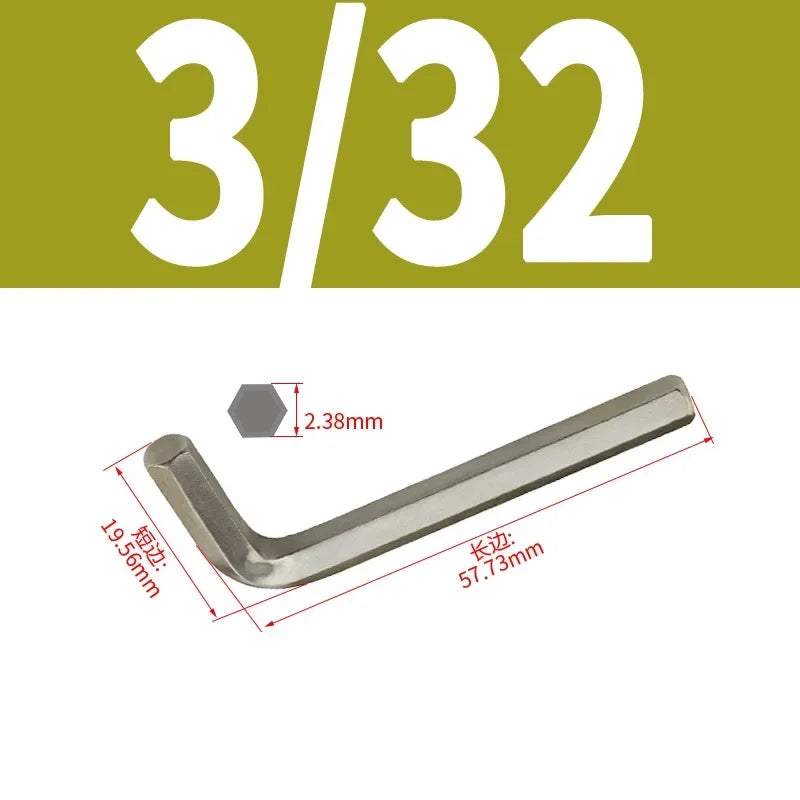 VoltForge Inch L-Shaped Hex Key Set (Flat Head Allen Wrench)