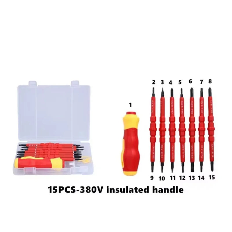 VoltForge 15-Piece 1000V Insulated Screwdriver Set