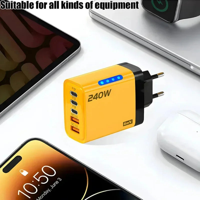 VoltForge 5-Port USB-C PD Fast Charger