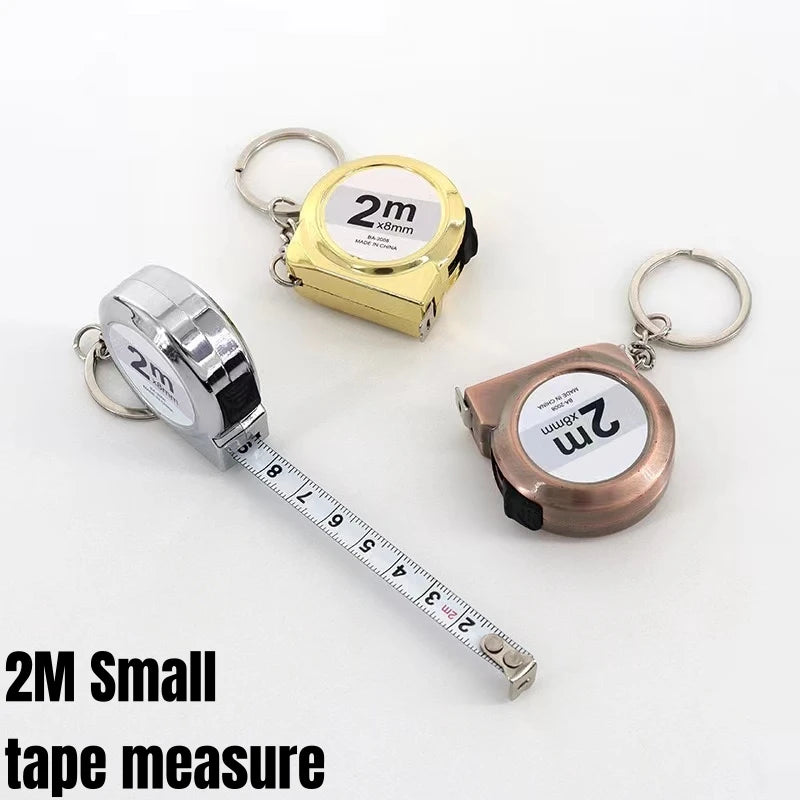 VoltForge Mini Keychain Tape Measure 2m