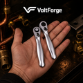 VoltForge 1/4" Drive Mini Ratchet Wrench – 72-Tooth Quick Release Socket Spanner for Precision Repair & Assembly Work