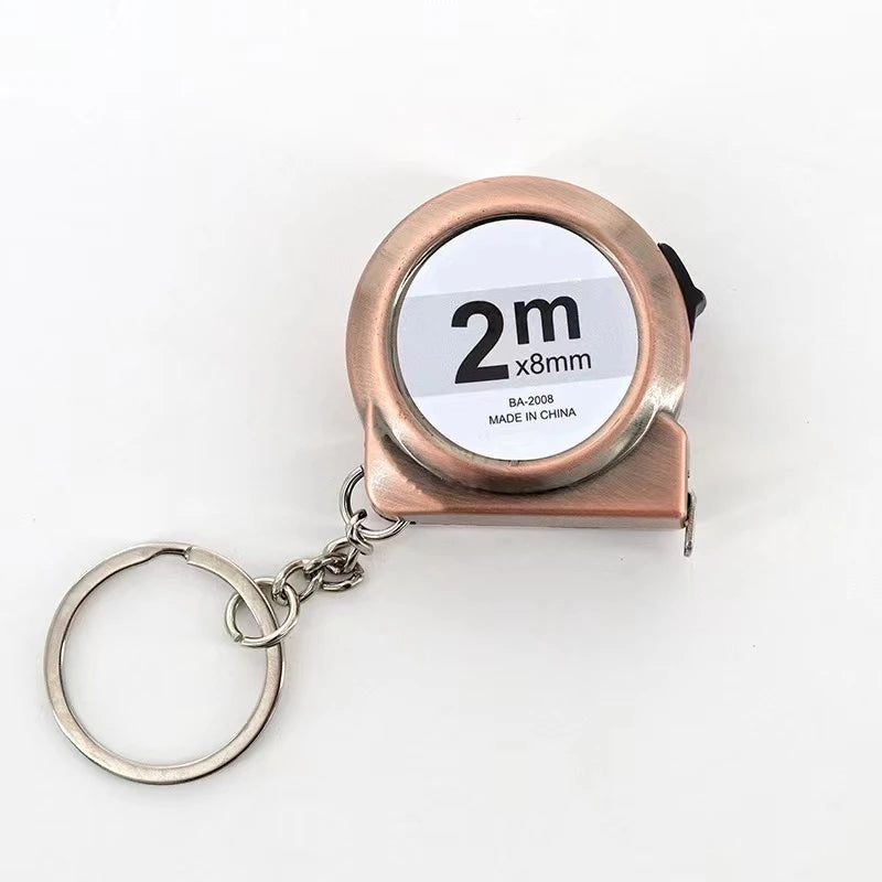 VoltForge Mini Keychain Tape Measure 2m