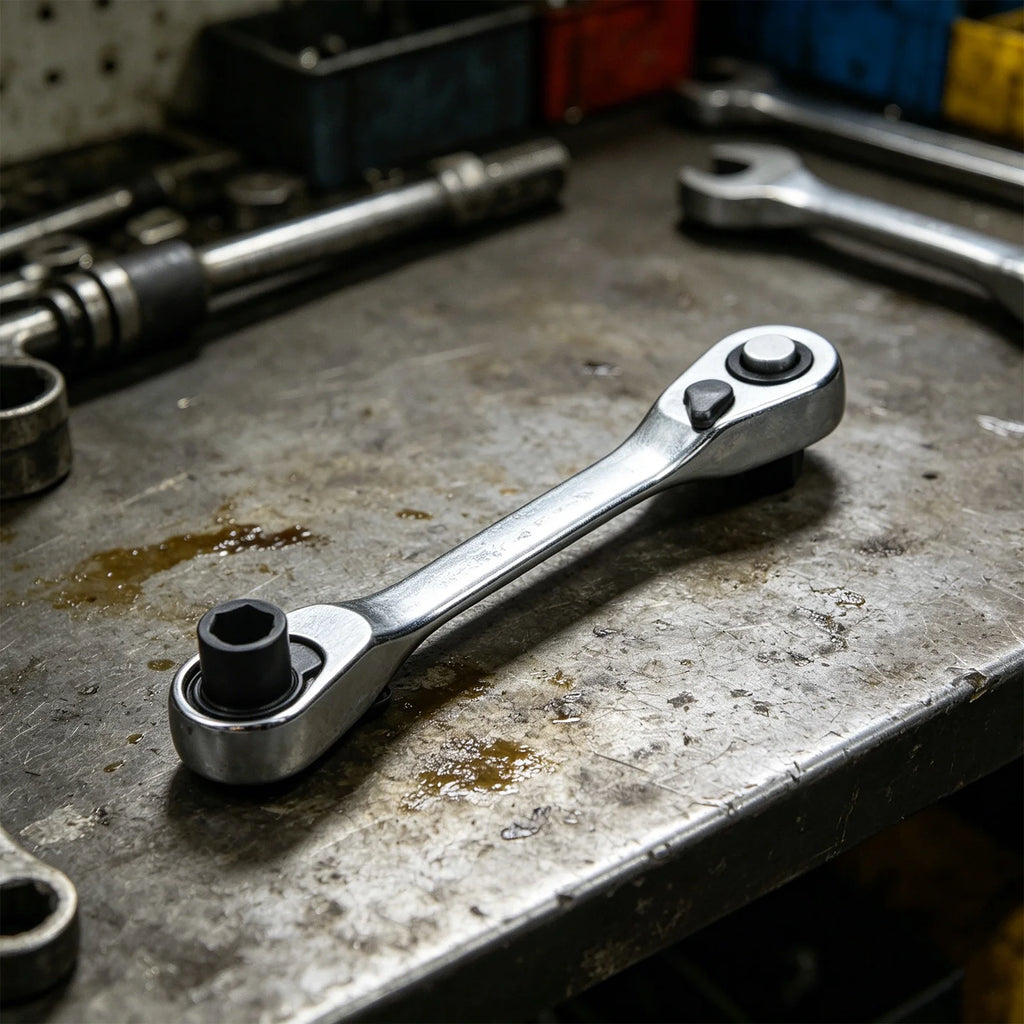 VoltForge 1/4" Dual-Ended Ratcheting Wrench