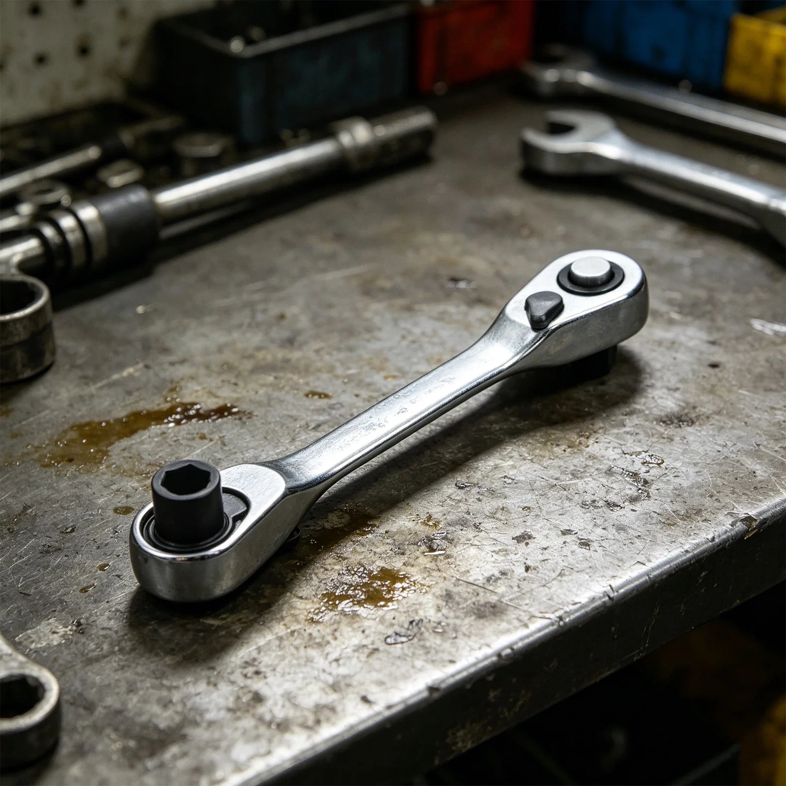 VoltForge 1/4" Dual-Ended Ratcheting Wrench