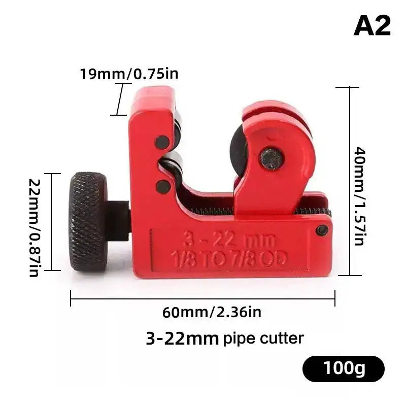 VoltForge Mini Tube Cutter 3–28mm Copper & Pipe Cutter