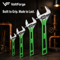 VoltForge Large Opening Adjustable Wrench – Multi-Purpose Pipe Spanner for Plumbing, Bathroom & Maintenance Repairs