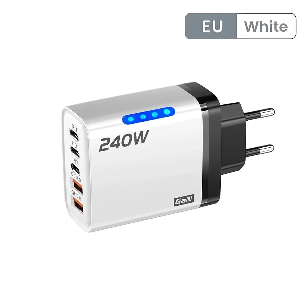 VoltForge 5-Port USB-C PD Fast Charger