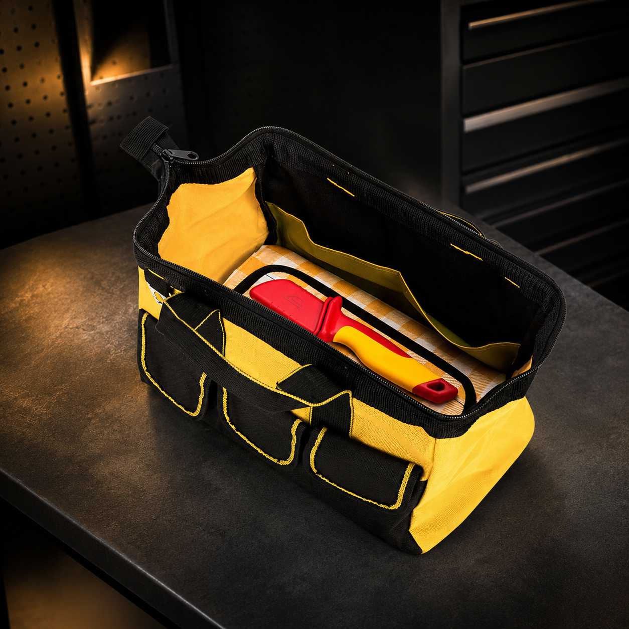 VoltForge ProCarry Heavy-Duty Waterproof Tool Bag – Portable Multi-Pocket Organizer for Mechanics, Plumbers & Trade Professionals
