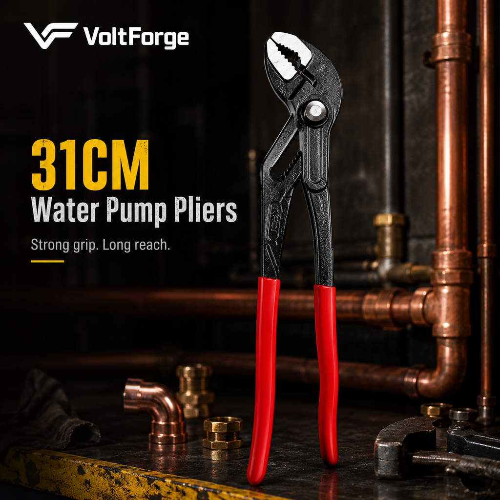 VoltForge Quick-Release Water Pump Pliers 7–12"