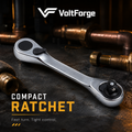 VoltForge 1/4" Dual-Ended Ratcheting Wrench