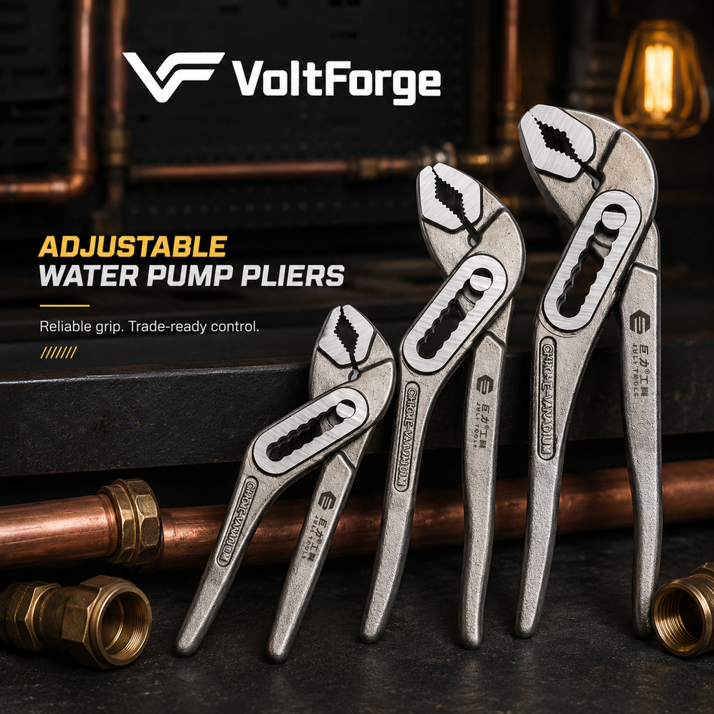 Water Pump Pliers Multifunctional Universal Wrench Open Grip Pipe Pliers Large-nosed Hand Tools Plumber Repair Pliers Tools