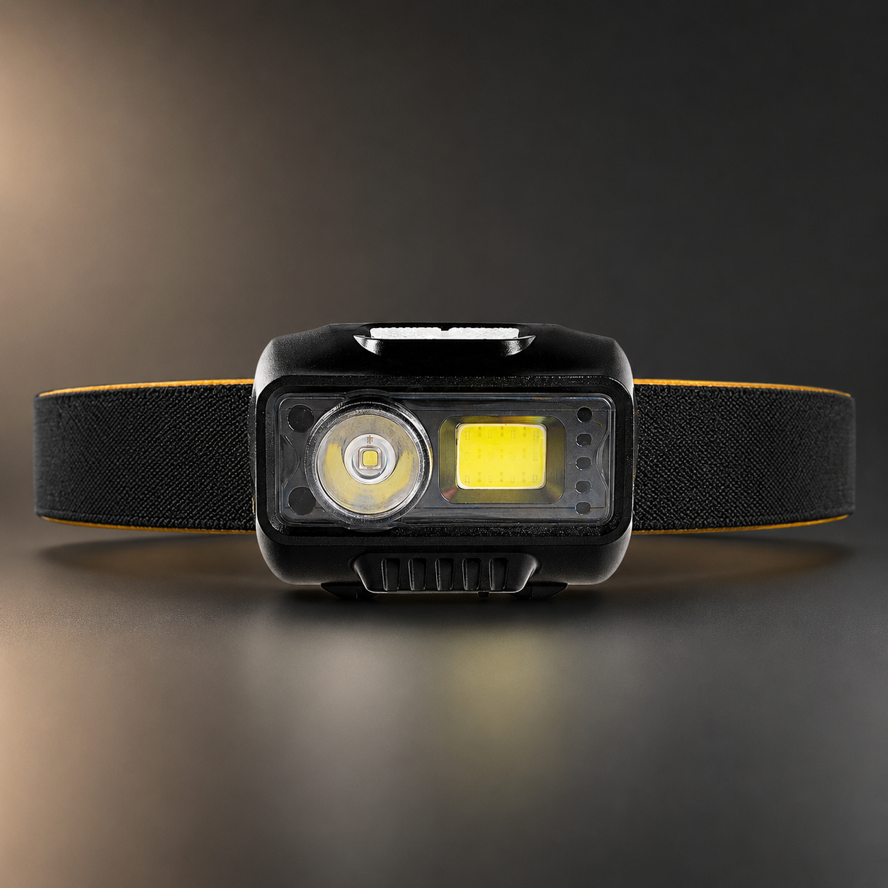VoltForge ProBeam 500 Lumen Rechargeable LED Head Torch – Hands-Free COB Work Light with Motion Sensor, Type-C Charging & IP44 Waterproof for Trade Professionals