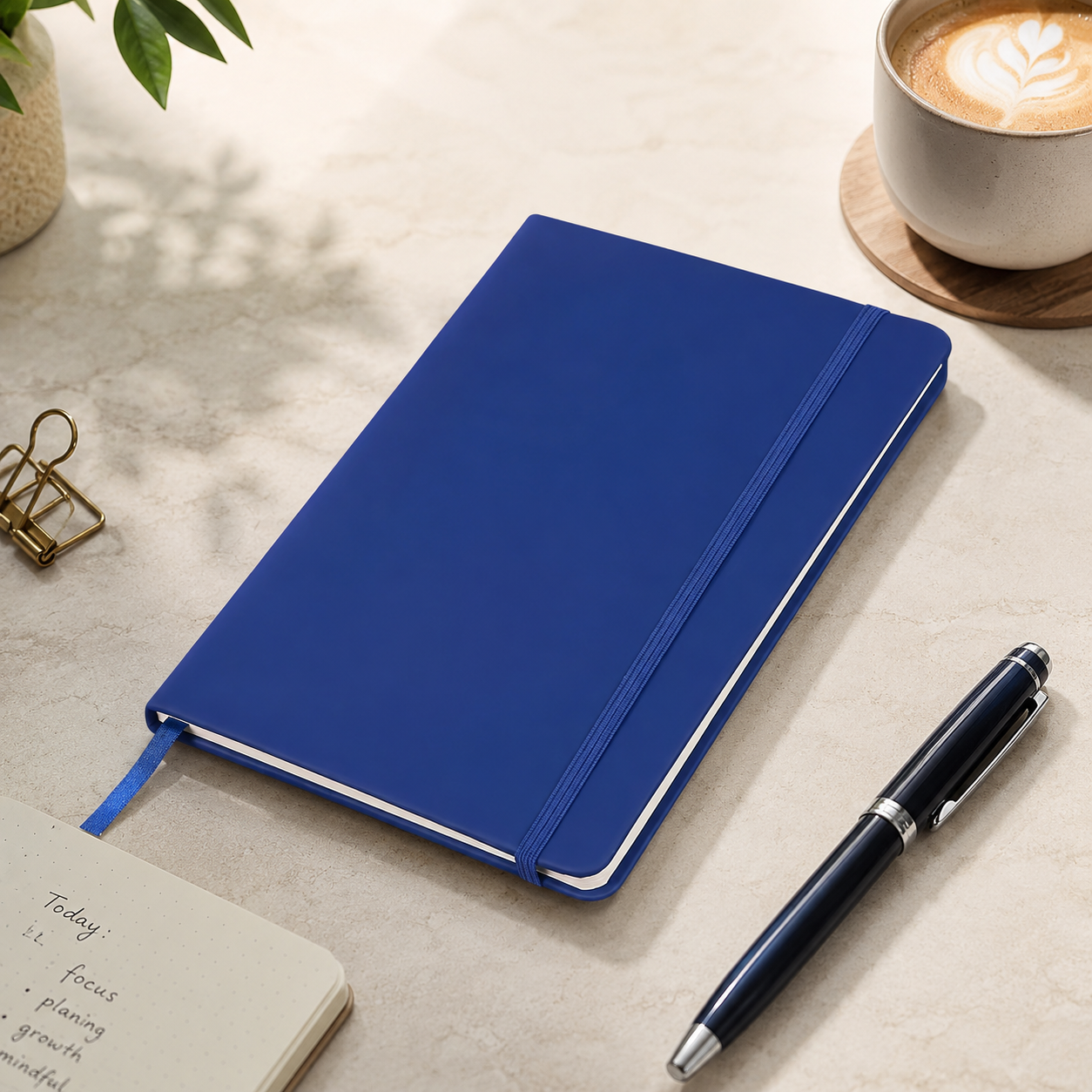 VoltForge A5 Personalized Leather Journal Notebook – 80 Lined Pages, Portable Writing Diary, 8 Color Options