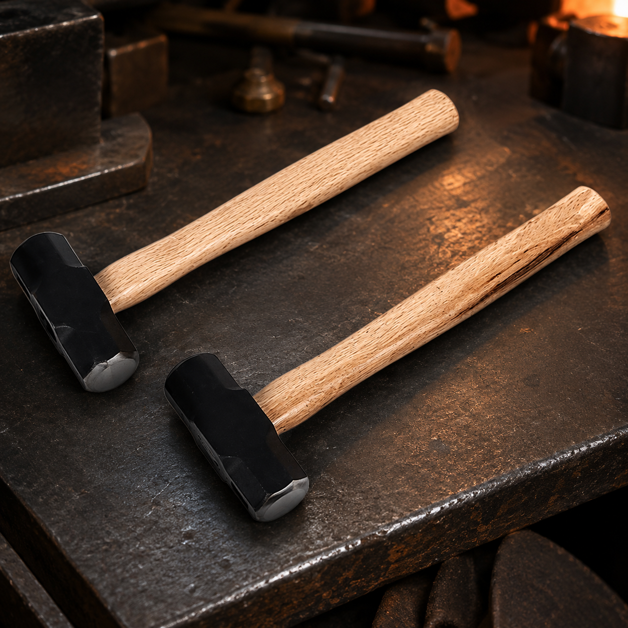 VoltForge Heavy-Duty Sledge Hammer – Forged Carbon Steel Octagonal Head with Solid Wooden Handle for Industrial & Trade Use (2LB–4LB Options)