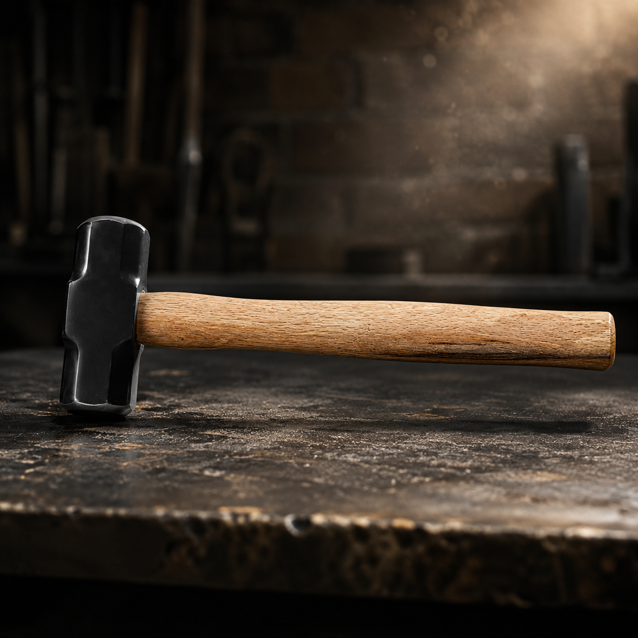 VoltForge Heavy-Duty Sledge Hammer – Forged Carbon Steel Octagonal Head with Solid Wooden Handle for Industrial & Trade Use (2LB–4LB Options)