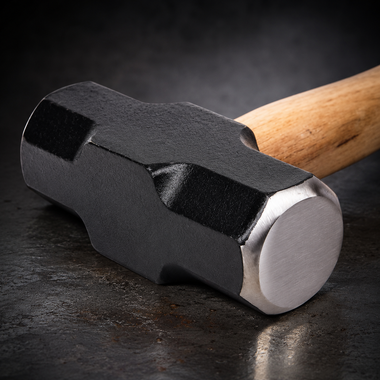 VoltForge Heavy-Duty Sledge Hammer – Forged Carbon Steel Octagonal Head with Solid Wooden Handle for Industrial & Trade Use (2LB–4LB Options)