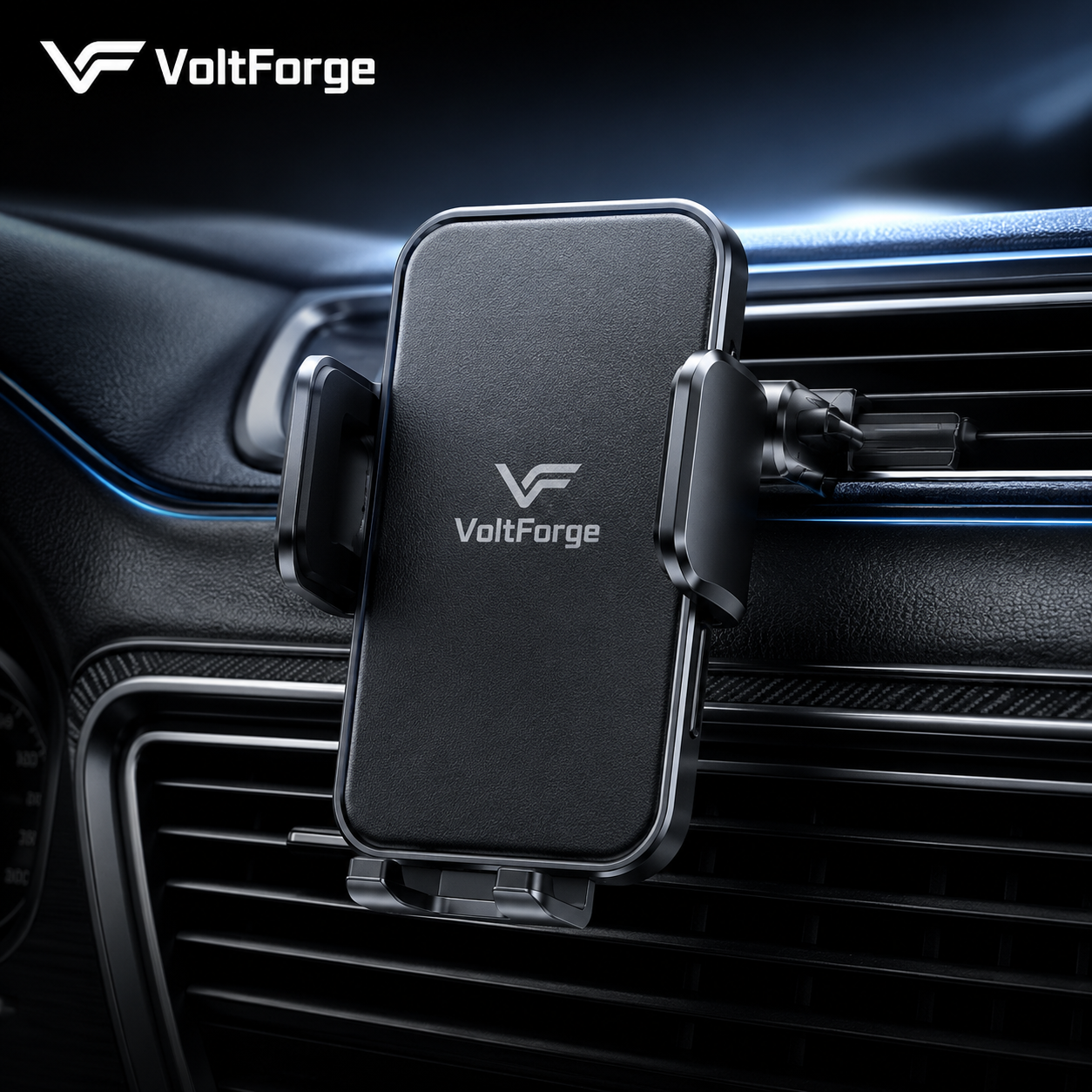VoltForge Secure Grip Car Phone Holder