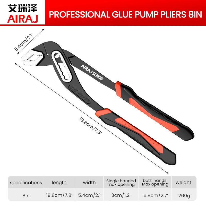 VoltForge Quick-Release Water Pump Pliers