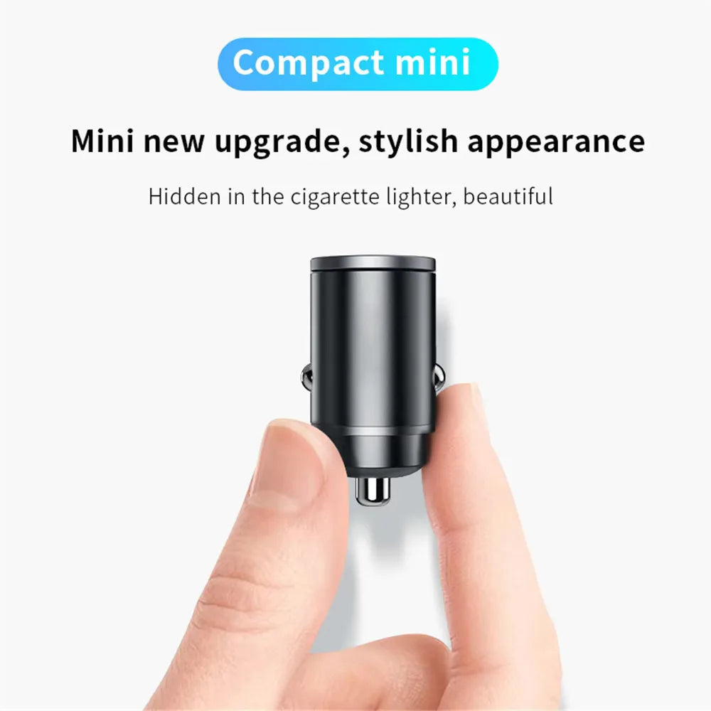 VoltForge PD & QC3.0 Dual-Port Fast Car Charger