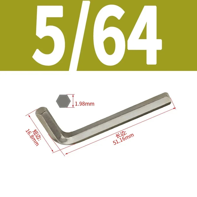 VoltForge Inch L-Shaped Hex Key Set (Flat Head Allen Wrench)