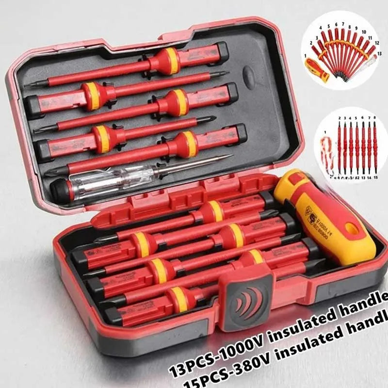 VoltForge 15-Piece 1000V Insulated Screwdriver Set