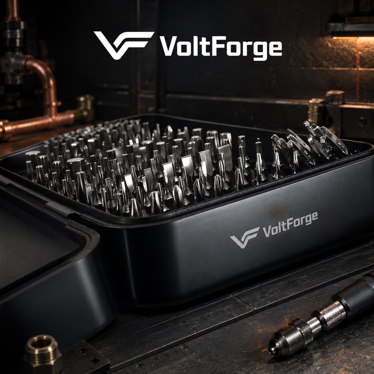 VoltForge 170-in-1 Precision Screwdriver Set – Magnetic Repair Kit with 154 Bits for Electronics, Phones, Laptops & DIY Repairs