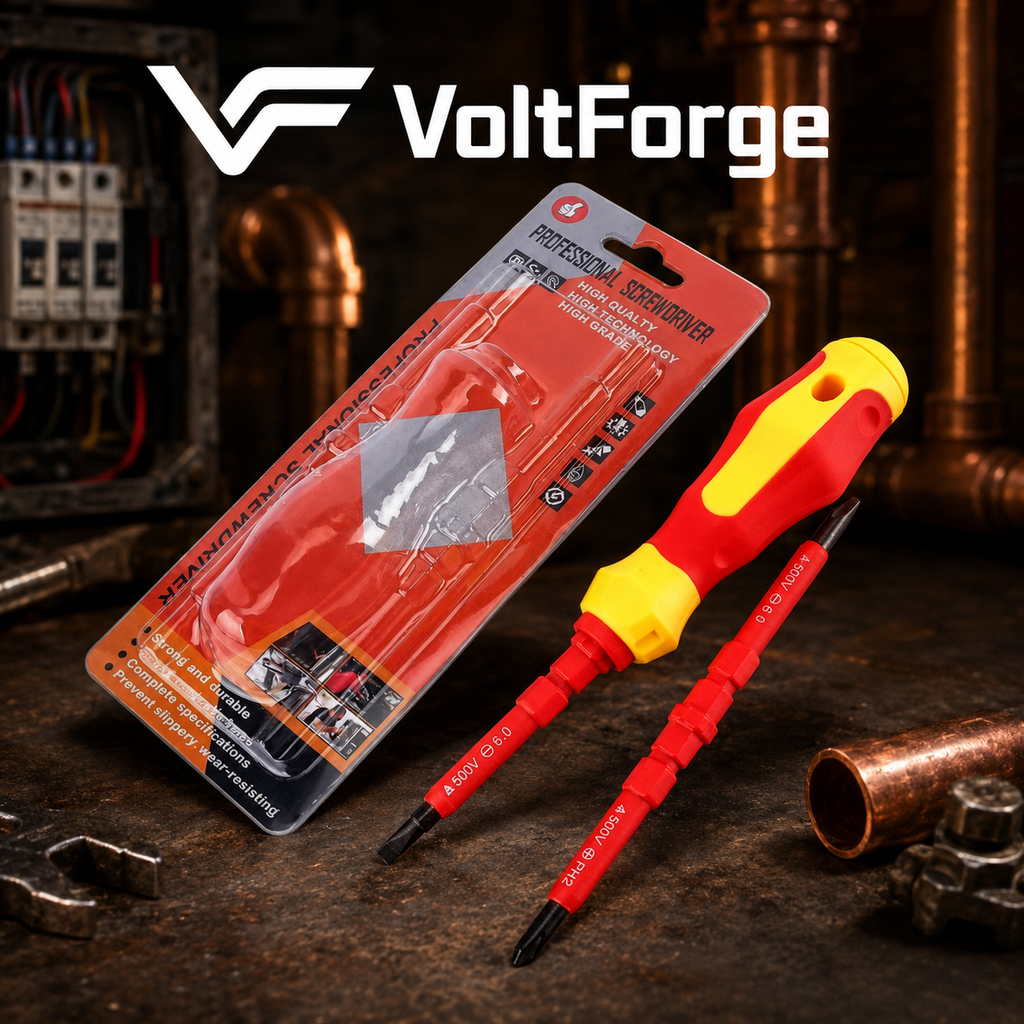 VoltForge 3-in-1 Insulated Electrician Screwdriver Kit