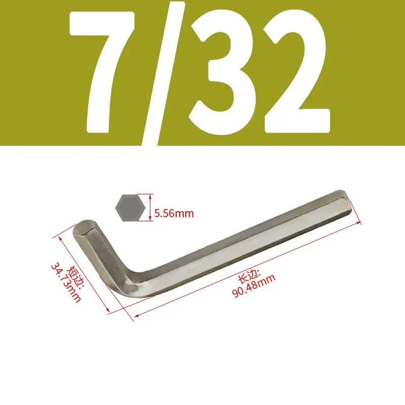 VoltForge Inch L-Shaped Hex Key Set (Flat Head Allen Wrench)