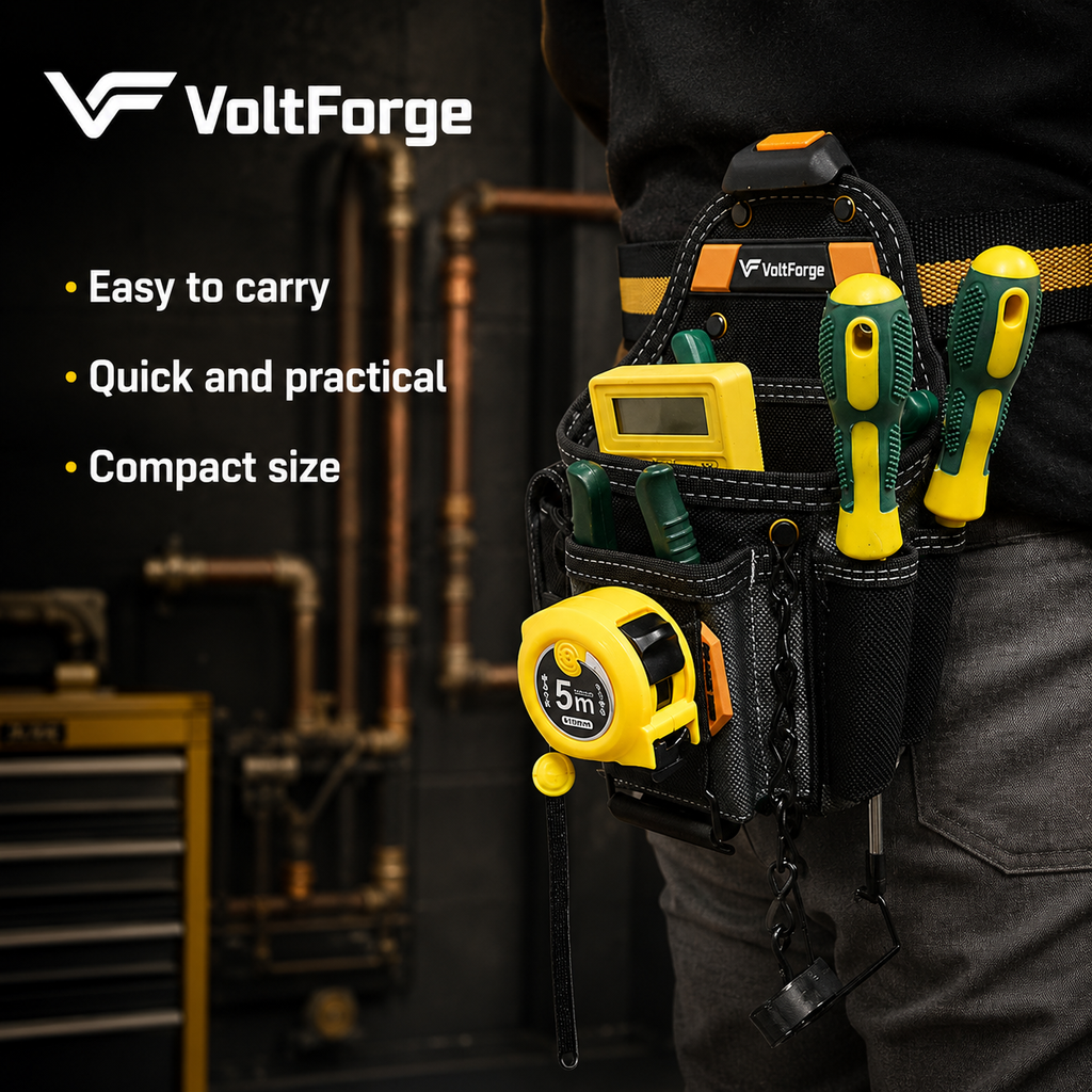 VoltForge Electrician & Tradesman Tool Pouch
