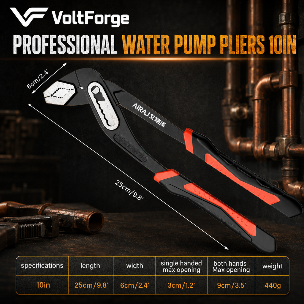 VoltForge Quick-Release Water Pump Pliers