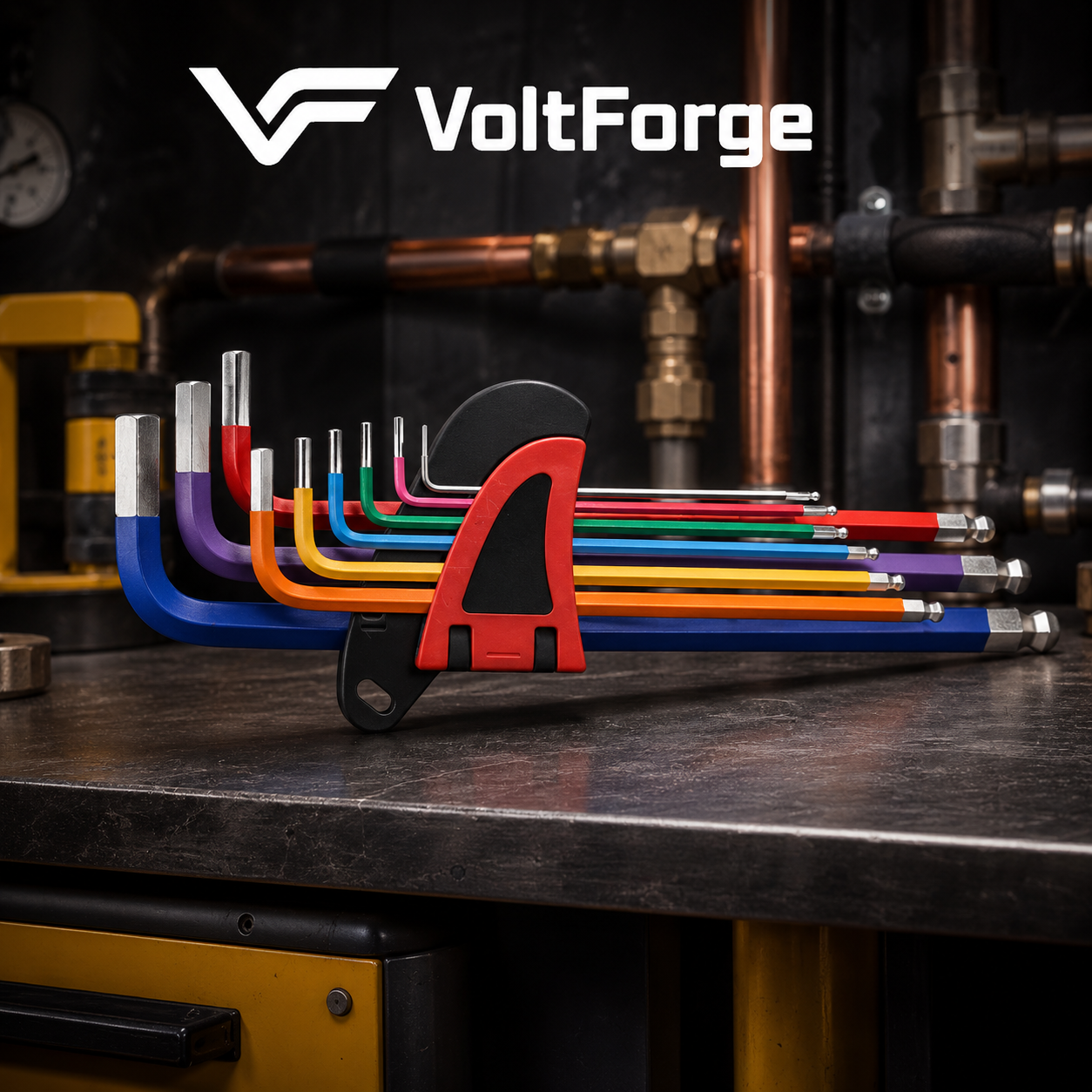 VoltForge CR-V Ball End Hex Key Set – Metric Allen Wrench Kit