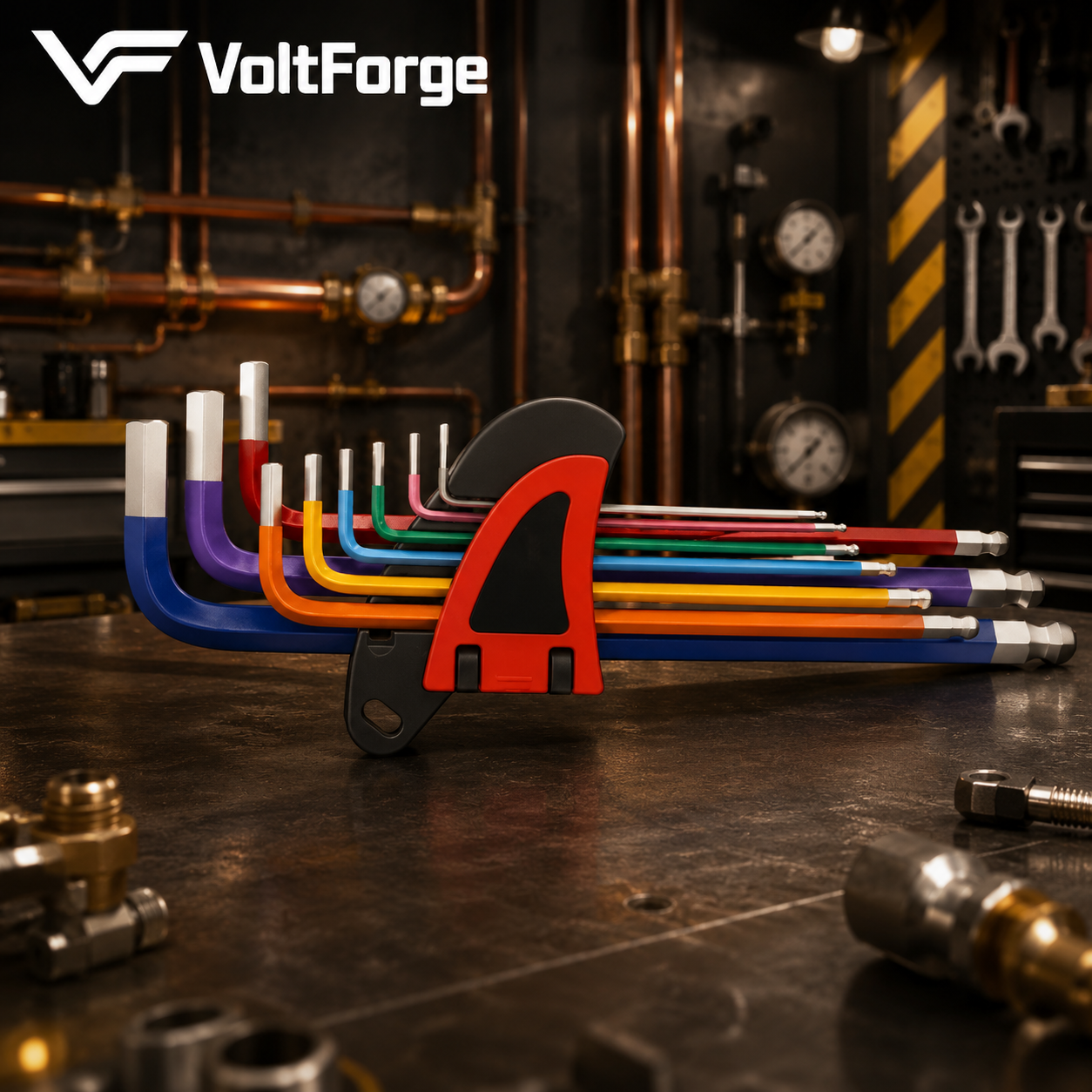 VoltForge CR-V Ball End Hex Key Set – Metric Allen Wrench Kit