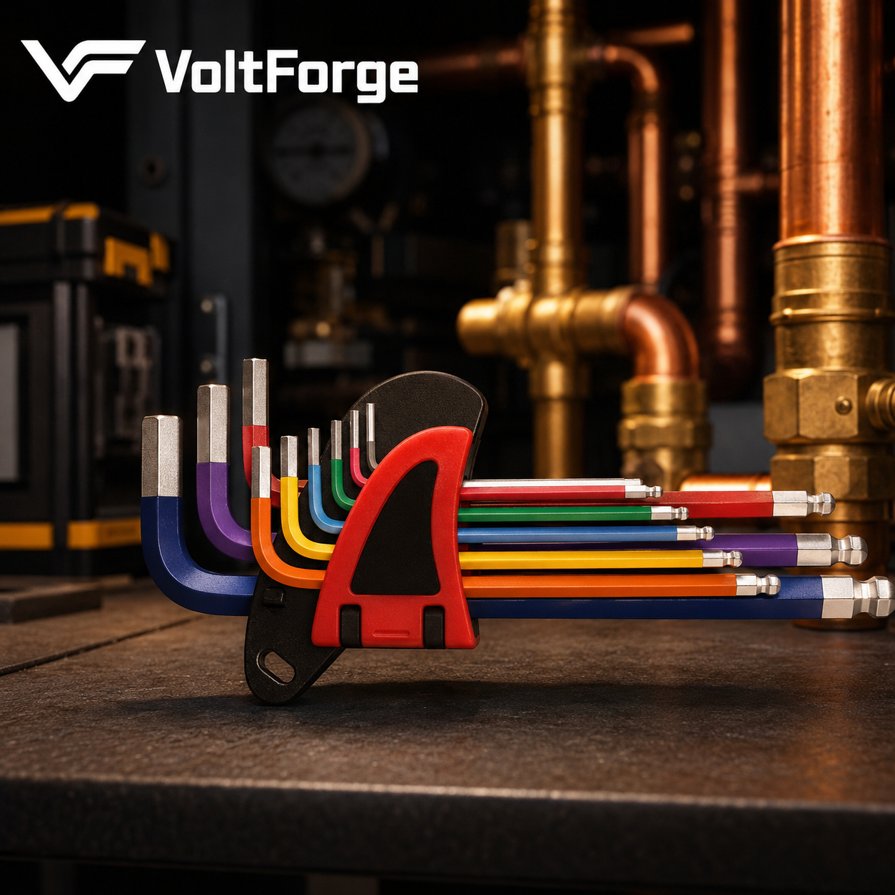 VoltForge CR-V Ball End Hex Key Set – Metric Allen Wrench Kit