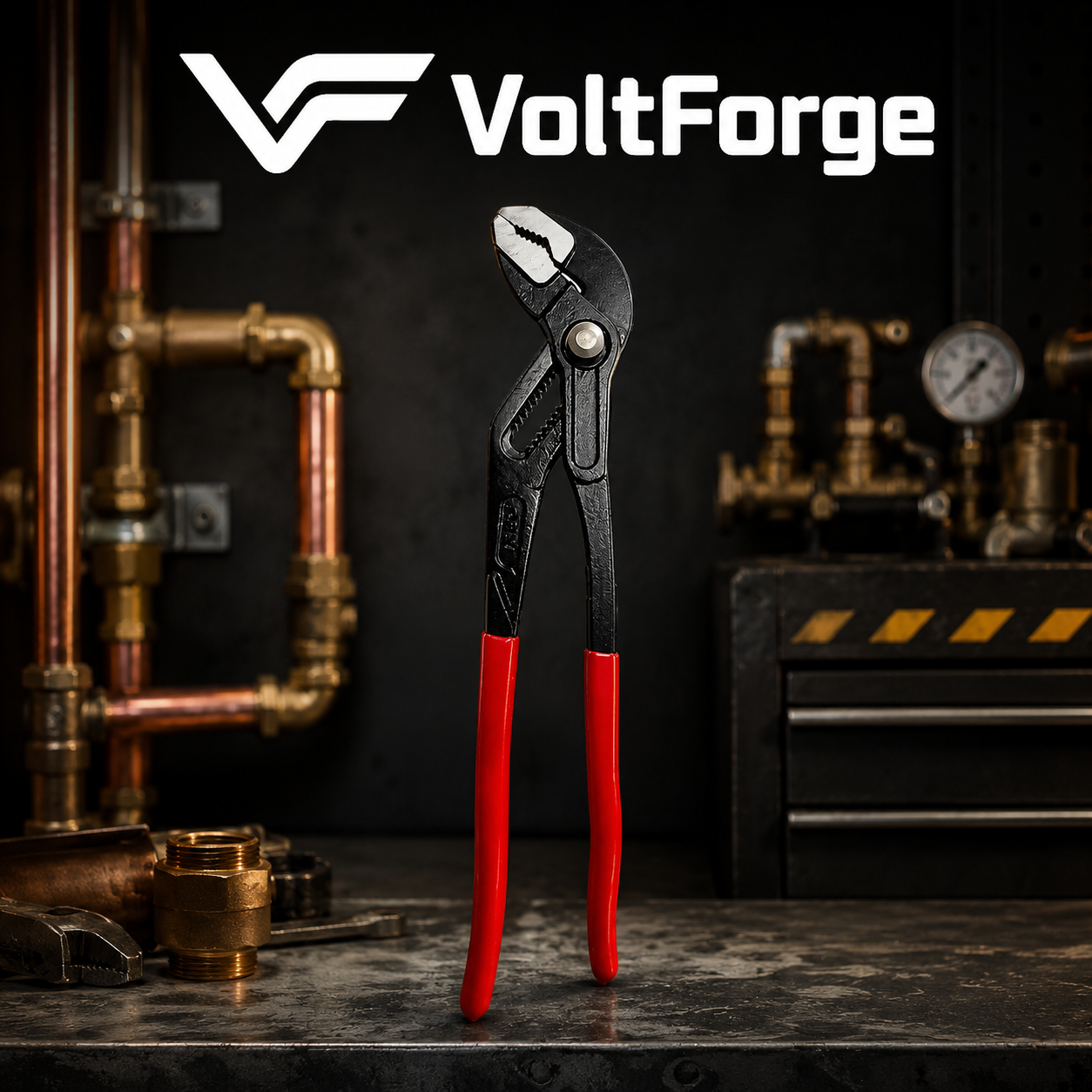 VoltForge Quick Adjust V-Jaw Water Pump Pliers